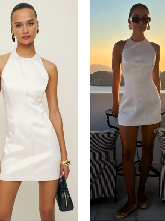 Reformation Dresses & Skirts - REFORMATION Anakin Satin White Mini Dress Size 8